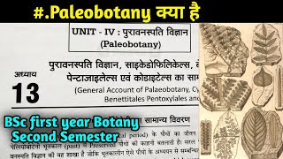 Palaeobotany in hindi BSc first year Botany Second SemesterArchegoniates and Plant architecture [upl. by Adeehsar710]