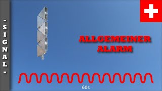 Sirenensignal quotAllgemeiner Alarmquot Schweiz  Delta 6 [upl. by Adnoval2]