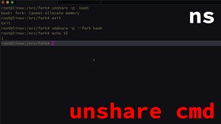 unshare command [upl. by Nam]