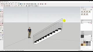 Stair Railing Follow Me sketchup [upl. by Mingche638]