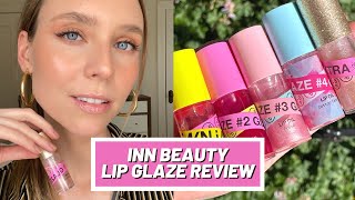 INNBeauty Lip Glazes Lip Swatches and Review [upl. by Thornie562]