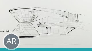 Architektur skizzieren lernen Ganz einfach Gebäude zeichnen lernen Perspektive zeichnen lernen [upl. by Saddler]