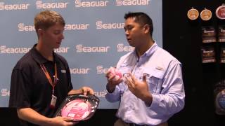 Seaguar Pink Label Fluorocarbon Line at ICAST 2014 [upl. by Eenerb]