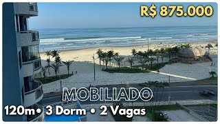 124 APARTAMENTO 3 DORMITÓRIOS MOBILIADO VISTA MAR  TUPI PRAIA GRANDESP [upl. by Xer]