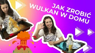 JAK ZROBIĆ WULKAN W DOMU – EKSPERYMENT Z SODĄ I OCTEM [upl. by Emiatej]