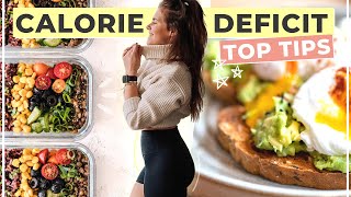 3 Tips For Eating In a Calorie Deficit for Weight Loss 🍕 [upl. by Ojaras]