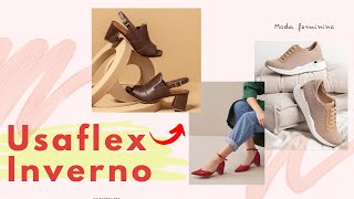 ✅ USAFLEX CALÇADOS LANÇAMENTO COLEÇÃO OUTONOINVERNO 2021 SAPATOS ESTILOSOS E CONFORTÁVEIS MODA [upl. by Kcirederf455]