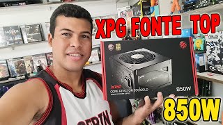 FONTE NOVA NO MEU SETUP XPG CORE REACTOR 850W MELHOR FONTE PARA SEU PC GAMER [upl. by Fusco]