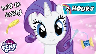 My Little Pony Friendship is Magic  Rarity BEST Episodes  2 Hour Compilation  MLP Episodes [upl. by Oiluj]