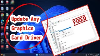 How to Update Any Graphics Card Driver in Windows 1110 EASY [upl. by Goldsmith]