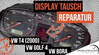 Displaytausch Reparatur VW T4 2000  Golf 4  Bora  Pixelfehler Hamburg [upl. by Alvy617]