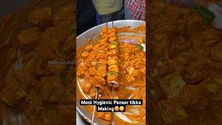 Most Hygienic Paneer tikka Making😍😋 Indian Street Food [upl. by Eustatius]