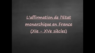 5ème  L affirmation de lEtat monarchique [upl. by Dong413]