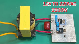 Inverter 12v to 220 2500w tip41c Creative Channel 4 [upl. by Kubiak]