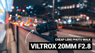 VILTROX 20mm F28 AF  Budget POV City Street Photography [upl. by Anileve165]