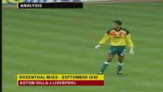 Aston Villa vs Liverpool Rosenthal Open Goal Miss [upl. by Llerrehc959]