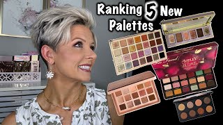 Ranking 5 NEW Palettes  Tutorial with My Top Pick [upl. by Eelyahs]