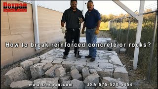 How to break concrete or rocks easily using Dexpan Non Explosive Demolition Agent [upl. by Edita263]