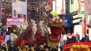 New York a Chinatown la colorata parata per il Nuovo Anno Lunare [upl. by Terpstra]