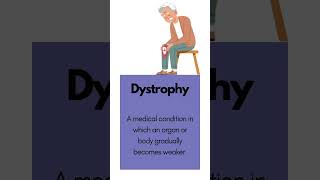 Dystrophy definition english vocabulary learnenglish education learning [upl. by Havens]