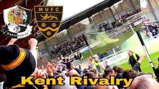 Maidstone Utd Victory in Kent Derby Rivalry at Dartford  GK Straight Red Card No Pyro No Party [upl. by Azmuh562]