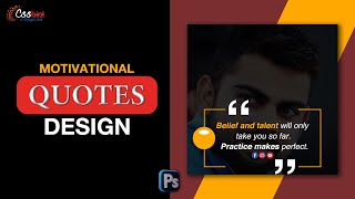 How To Make A Motivational Quote Design in Photoshop  Motivation quotes design in photoshop [upl. by Bonilla]