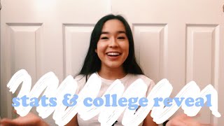 my stats application process and college reveal [upl. by Child397]