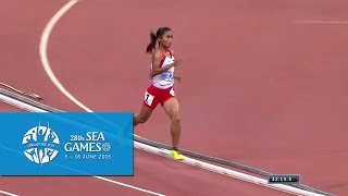 Athletics Womens 10000m Final Day 6  28th SEA Games Singapore 2015 [upl. by Noral]