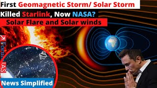 Geostorm that Killed Starlink  Understanding Solar Flare and Solar Winds  News Simplified [upl. by Dnama68]