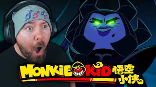 SPIDER QUEEN IS WICKED FIRST TIME WATCHING  LEGO Monkie Kid Season 1 Episode 3 amp 4 REACTION [upl. by Nahgem837]