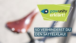 FAHRRADDIEBSTAHLSCHUTZ SO VERHINDERST DU DEN SATTELKLAU [upl. by Urata917]