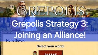 Grepolis Strategy 3 Joining an Alliance amp Updating the Key Buildings [upl. by Ahsinod]