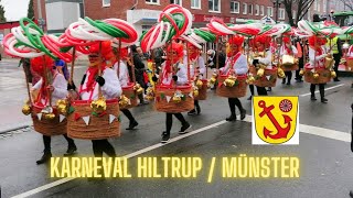 Karnevalsumzug Hiltrup  Münster Festumzug Parade Februar 2024 Helau 🥳 [upl. by Jablon667]