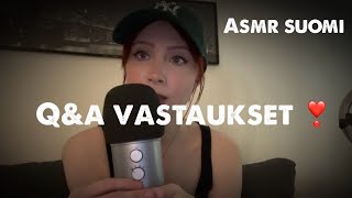 ASMR SUOMI  QampA vastaukset ❣️ [upl. by Ardnuassak]