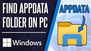 How to Find AppData Folder on PC Windows 1011 [upl. by Sternick]