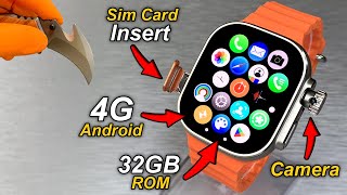 4G Android SmartWatch With Camera amp SimCard Insert⚡️CD10 Ultra 4G First Unboxing amp Review  ASMR [upl. by Archibaldo]