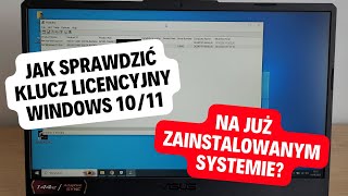 Jak sprawdzić klucz licencyjny Windows 1011 na już zainstalowanym systemie Jak odzyskać swój klucz [upl. by Dorena]