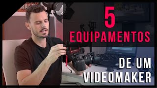 5 EQUIPAMENTOS PARA VIDEOMEKER INICIANTE COMEÇAR A GRAVAR VIDEOS E TRABALHAR [upl. by Kreindler988]