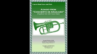 Adagio from Concierto de Aranjuez  Solo Flugelhorn and Concert Band 2023 [upl. by Bowlds266]