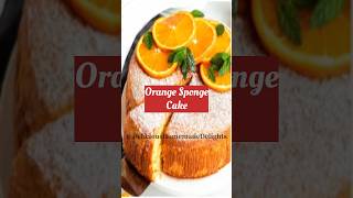 Easy amp Simple Orange Sponge Cake  Orange Pound Cake  Cake Recipes [upl. by Yendirb]