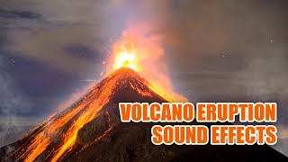 Volcano Erupting Sounds 🌋 Volcano Sounds [upl. by Darline648]