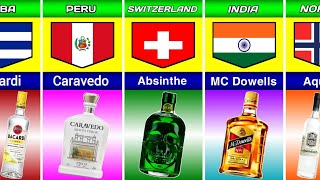 🥂 Popular Alcohol Brands From Different Countries  137 Popular Alcohol brands Comparison [upl. by Russia]