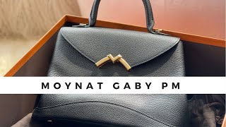 My first Moynat bag  Gaby PM black gold hardware  First Impressions [upl. by Iey]