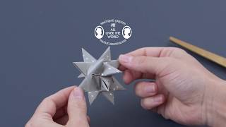 How to fold a Scandinavian Christmas Star Frobel Star  DIY by Søstrene Grene [upl. by Ise557]