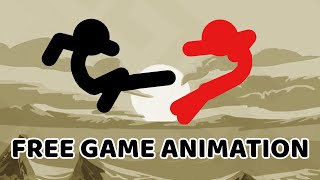 Free Stickman Game Animation  Blender [upl. by Acinorav834]