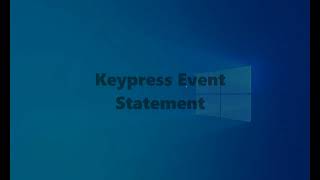 How to Use Keypress Event In VB Net [upl. by Yrennalf]