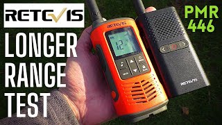 Retevis longer range testing PMR 446 MHz legal radios [upl. by Latton721]