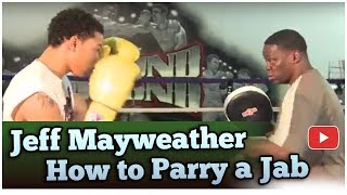 Boxing Tips from Jeff Mayweather  How to Parry a Jab [upl. by Tamera137]