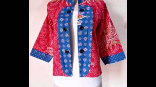 CARDIGAN BATIK MODEL BAJU KERJA [upl. by Roarke]