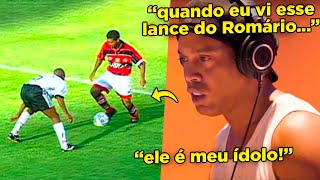 ATÉ RONALDINHO FICAVA BOLADO COM ROMÁRIO RONALDINHO e outros craques REAGINDO A ROMÁRIO [upl. by Karlotta924]